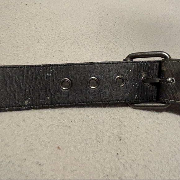 Men's Camo Canvas Faux Ammunition Studded Belt Sz 36 Gorpcore Streetwear - Picture 4 of 7